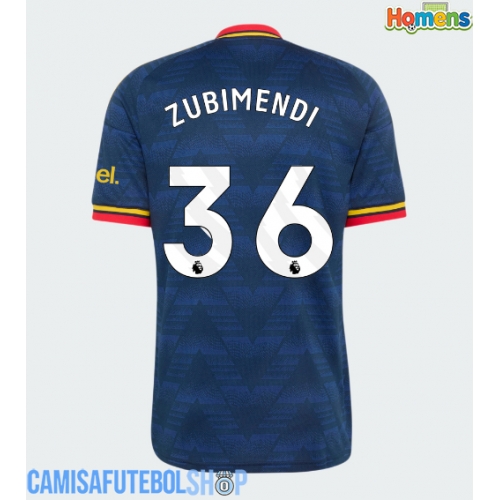 Camisa de time de futebol Arsenal Martin Zubimendi #36 Replicas 2º Equipamento 2026-27 Manga Curta